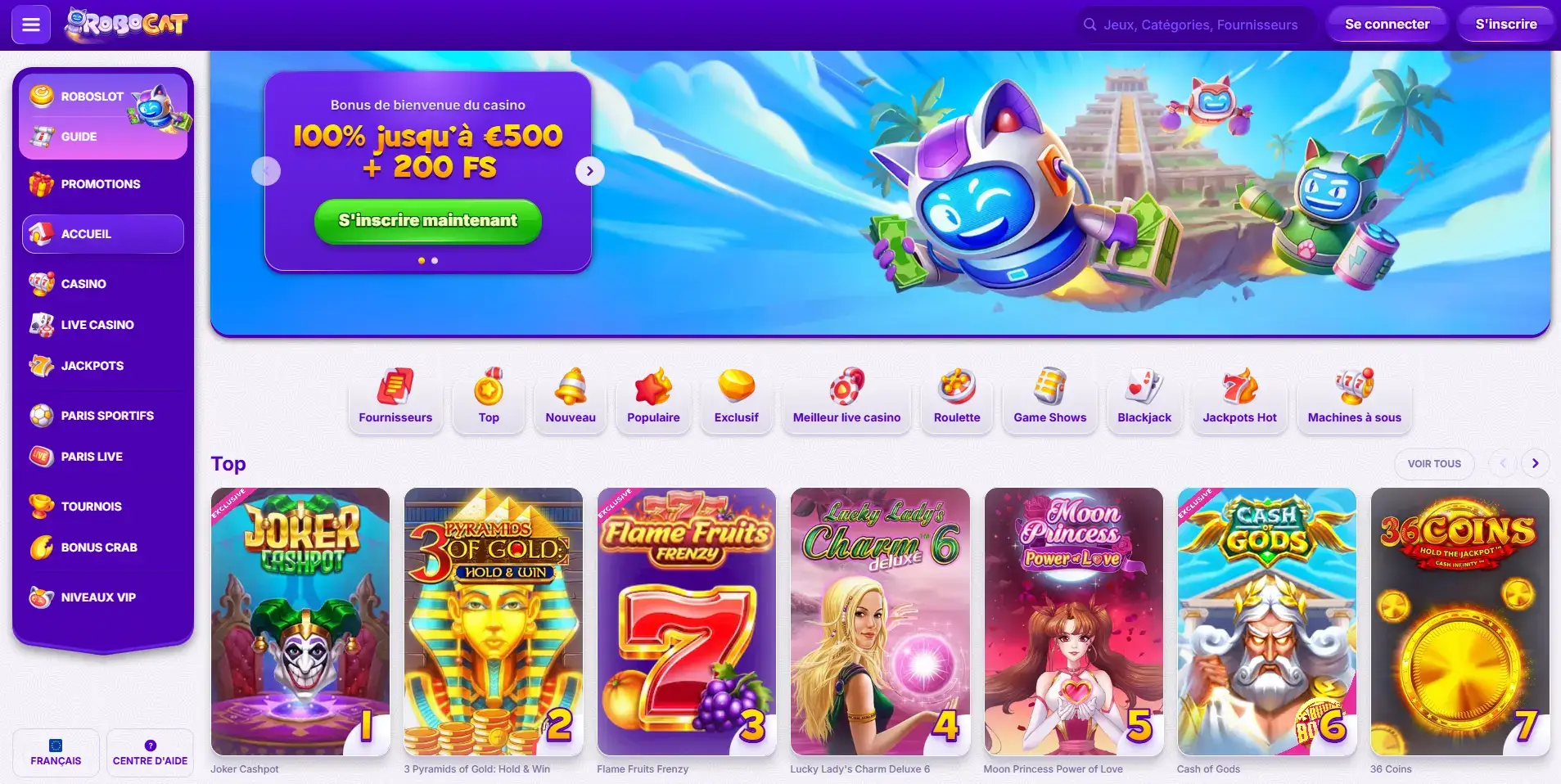 Qu’est-ce que Robocat casino ?
