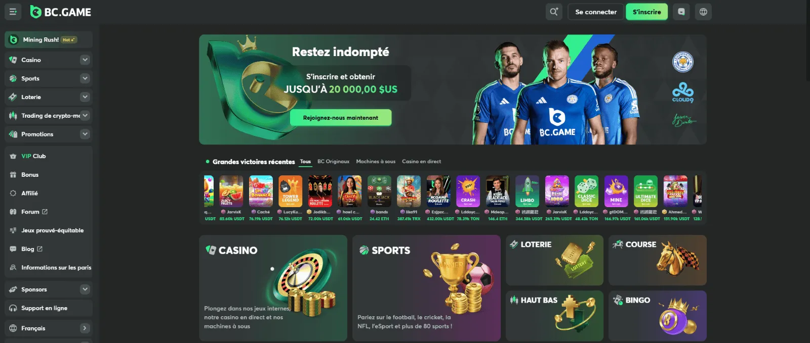 BC Game casino en ligne BC Game casino